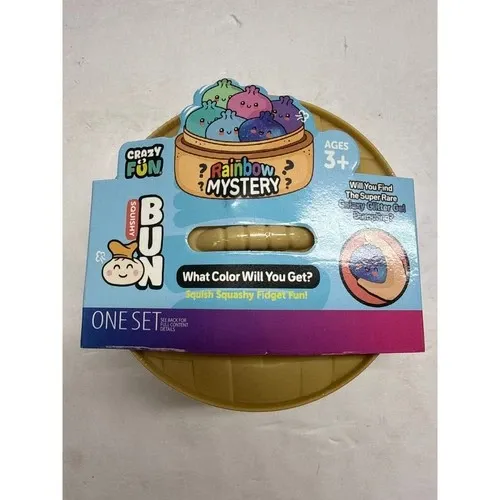 Squishy Bun Rainbow Mystery Squishy "Dumpling" (Tie Dye Chase Version) Blind Box
