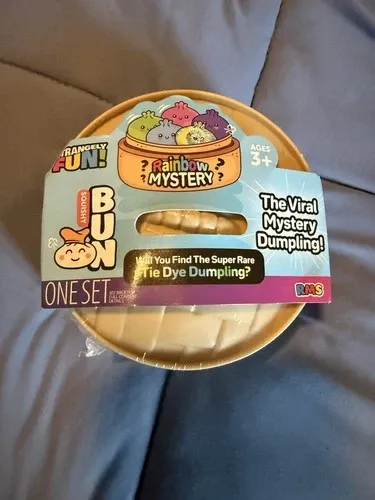 Squishy Bun Rainbow Mystery Squishy "Dumpling" (Tie Dye Chase Version) Blind Box — photo 6