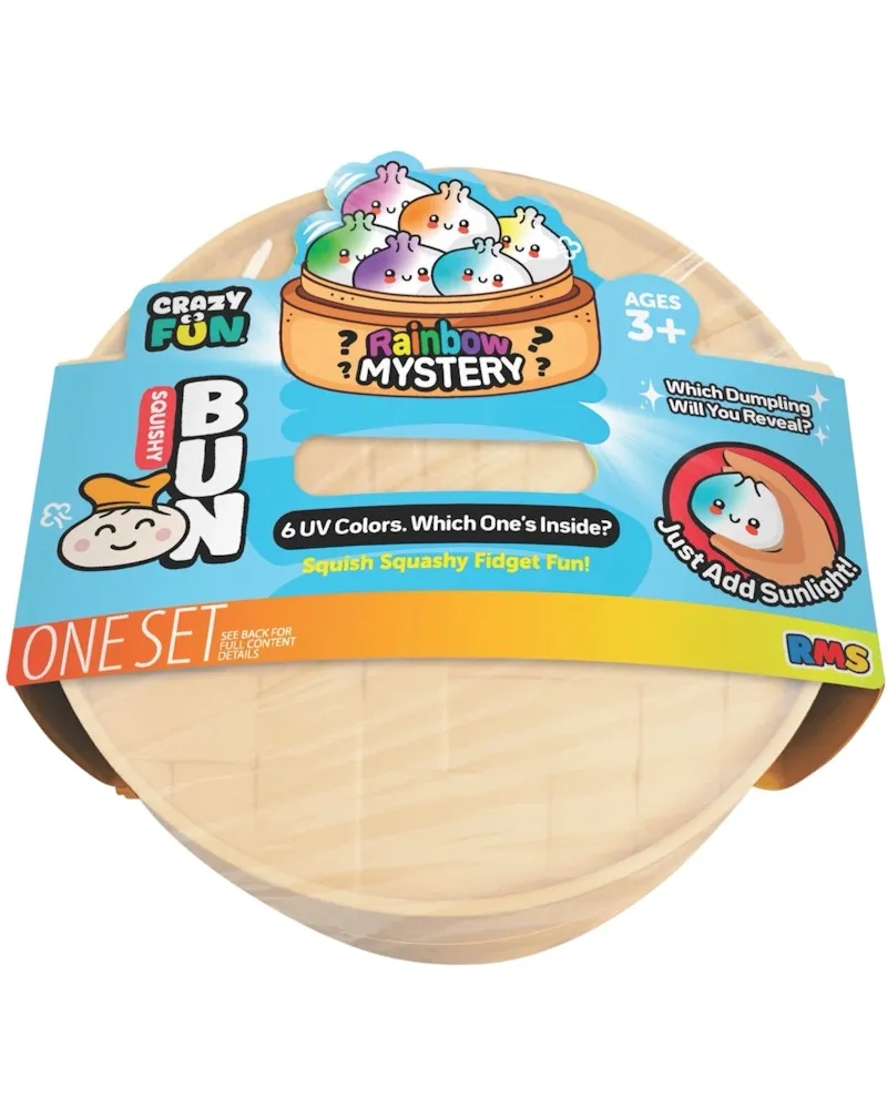 Squishy Bun Rainbow Mystery Squishy "Dumpling" (UV Color) Blind Box