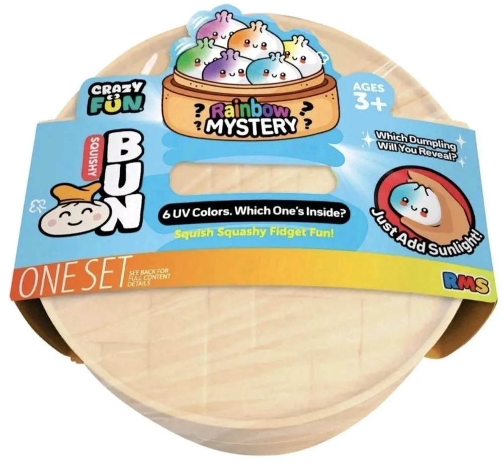 Squishy Bun Rainbow Mystery Squishy "Dumpling" (UV Color) Blind Box — photo 3