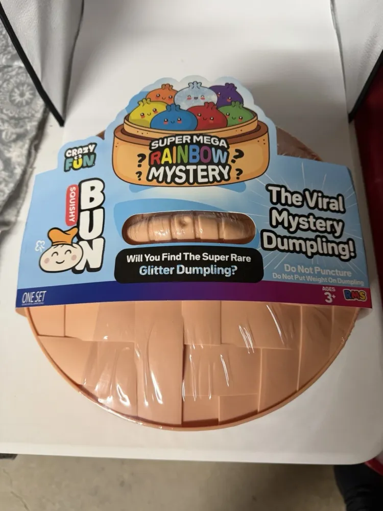 Squishy Bun Super Mega Rainbow Mystery Squishy "Dumpling" (Glitter Version) Blind Box — photo 4