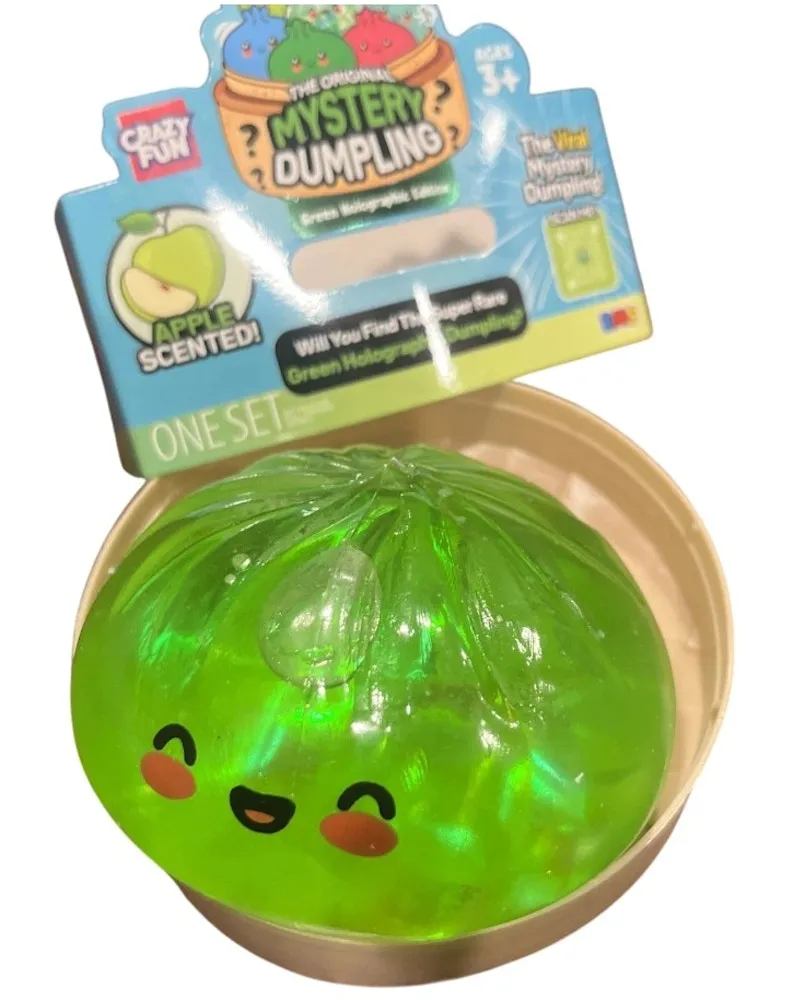 Squishy Bun The Original Mystery Dumpling Apple Scented Green Holographic Dumpling Chase