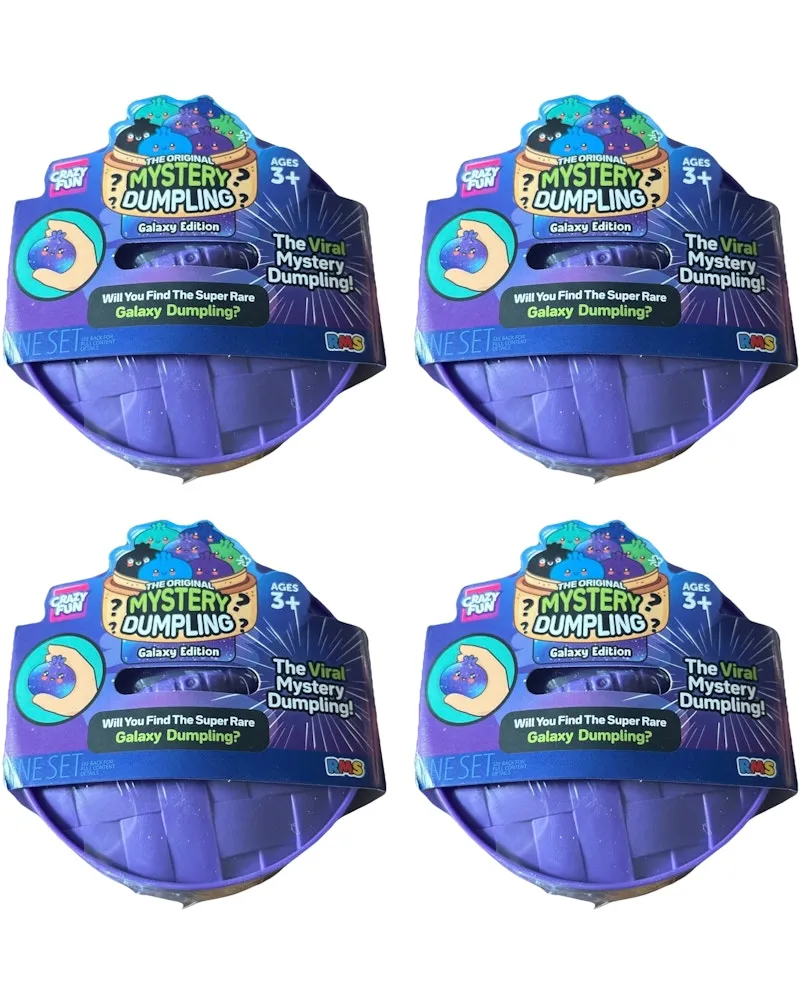 Squishy Bun The Original Mystery "Dumpling" (Galaxy Chase Version) Blind Box 4x Lot