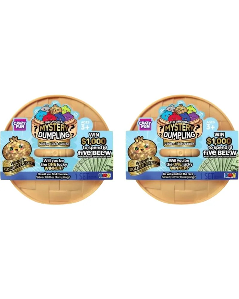 Squishy Bun The Original Mystery Dumpling (Golden Ticket Edition) (Five Below Exclusive) Blind Box 2x Lot