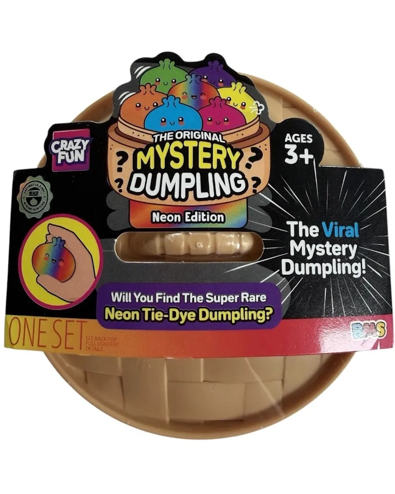 Squishy Bun The Original Mystery Dumpling: Neon Tie Dye Edition Blind Box