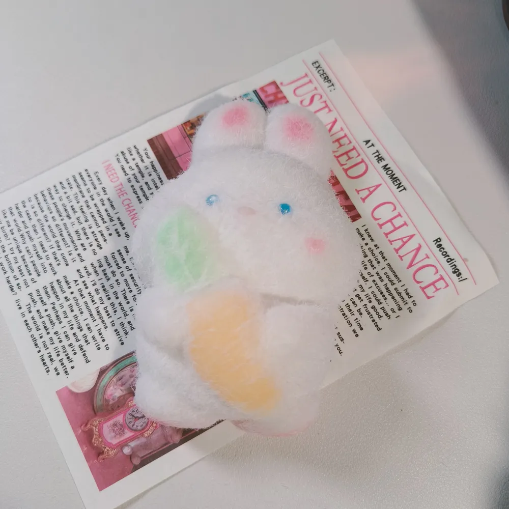 Squishy Carrot Bunny Stress Relief Decompression Toy w/ Flocking — photo 2