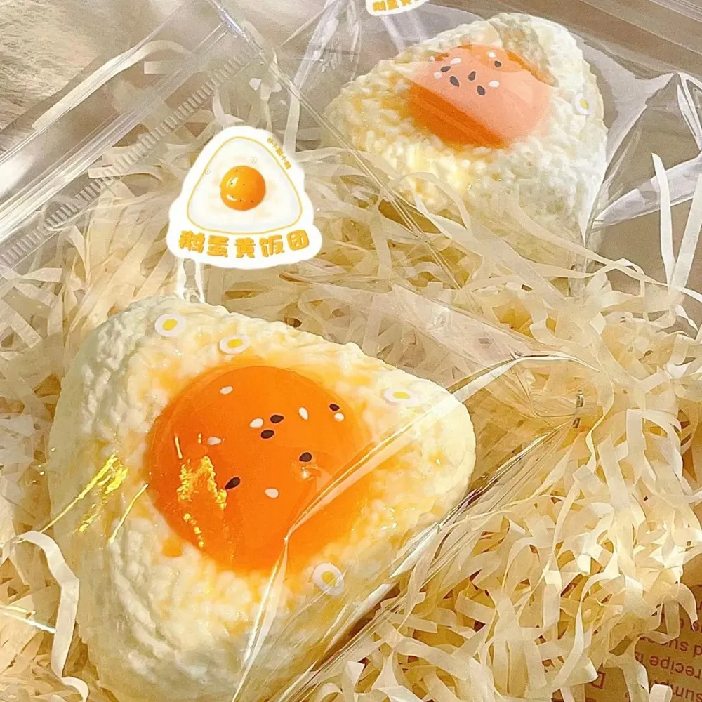 Squishy Egg Onigiri Stress Relief Toy — photo 2