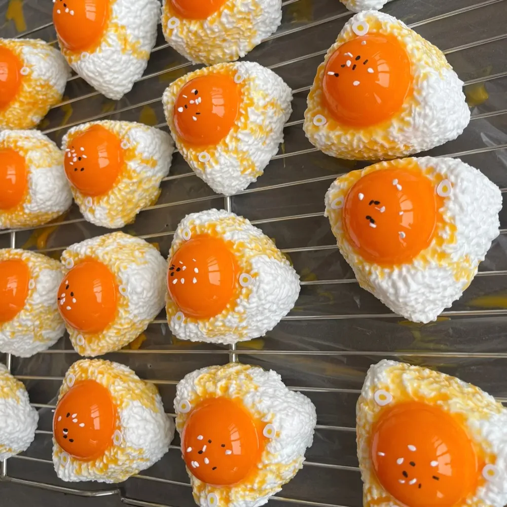 Squishy Egg Onigiri Stress Relief Toy — photo 3