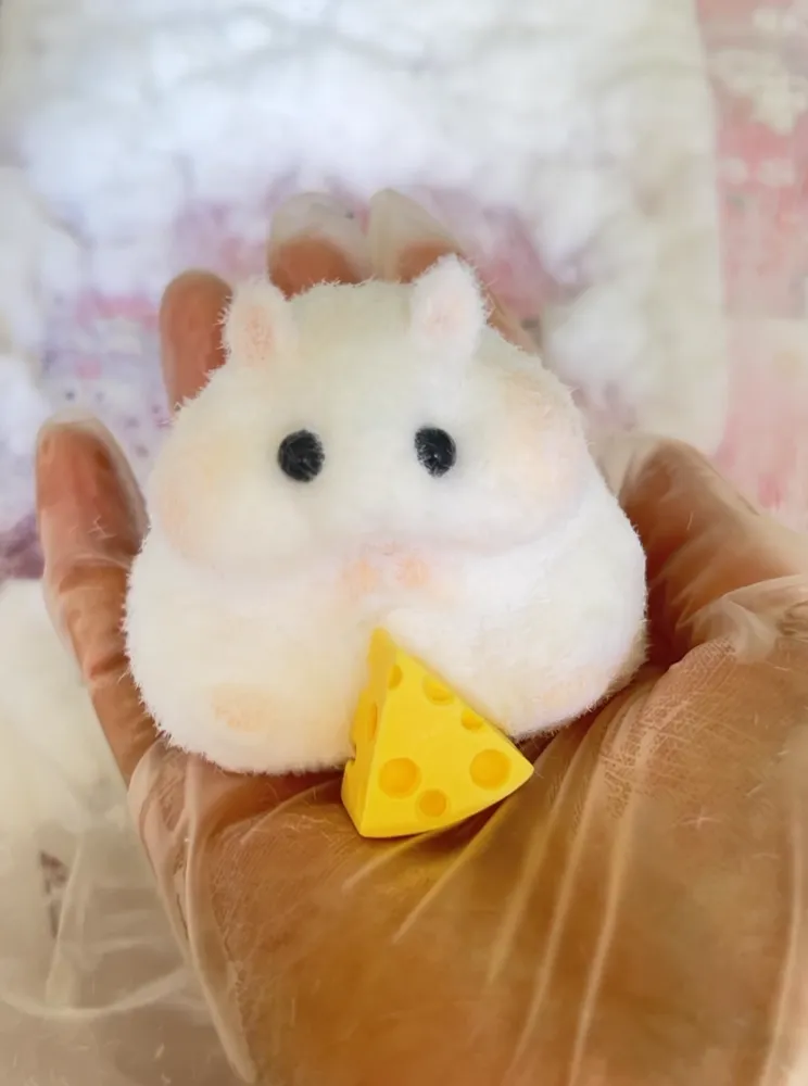 Squishy Hamster Stress Relief Toy with Flocking — photo 2