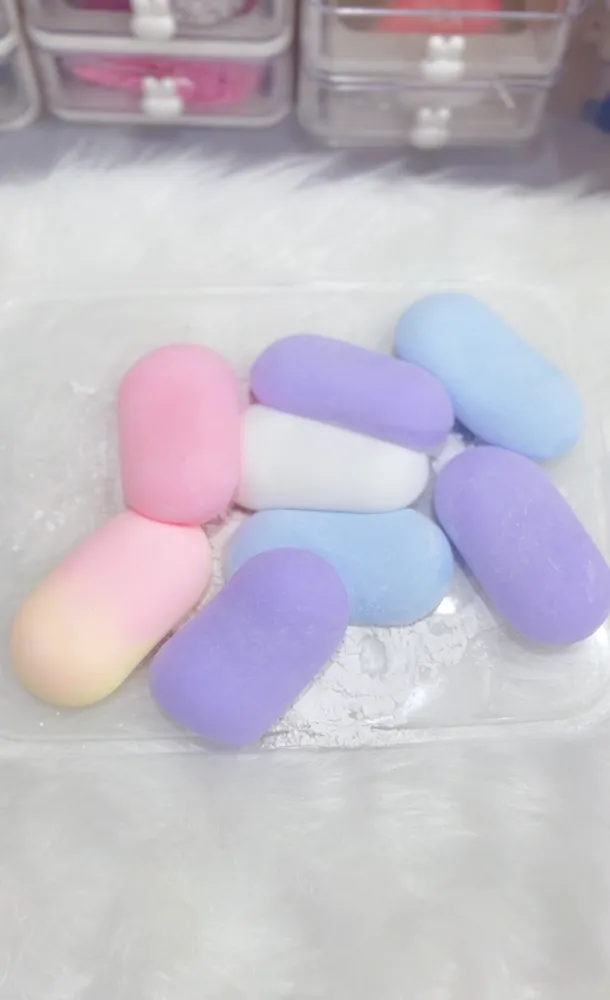 Squishy Rice Mochi Stress Relief Decompression Toy w/ Powder — photo 2