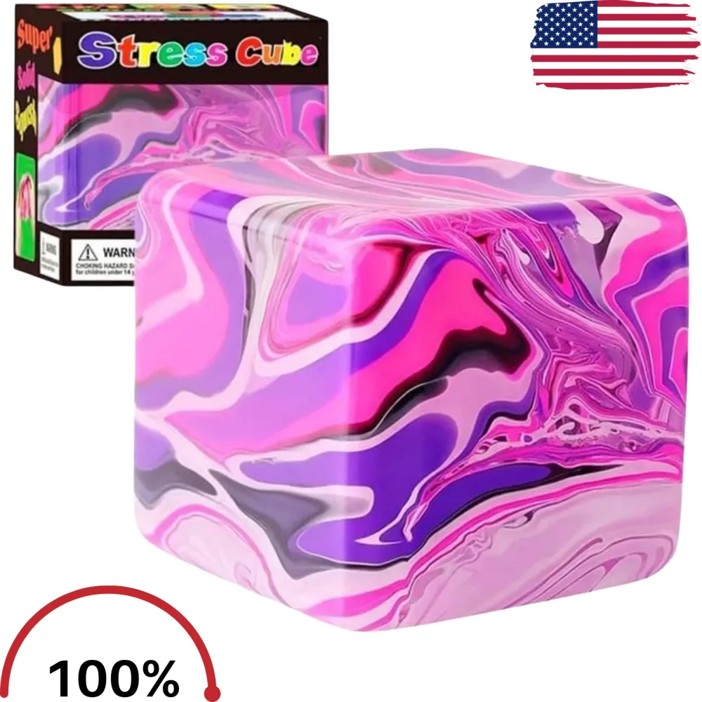 Squishy Sensory Stress Relief Toy Cube — photo 2