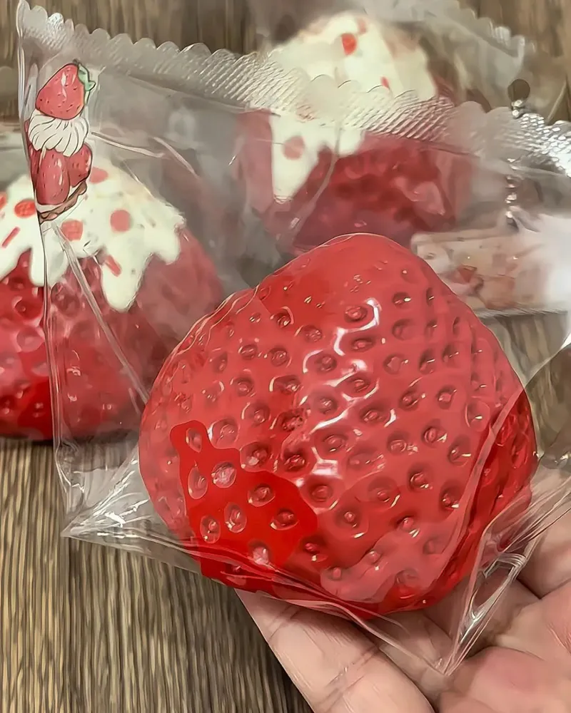 Strawberry Squishy Stress Relief Decompression Toy — photo 2