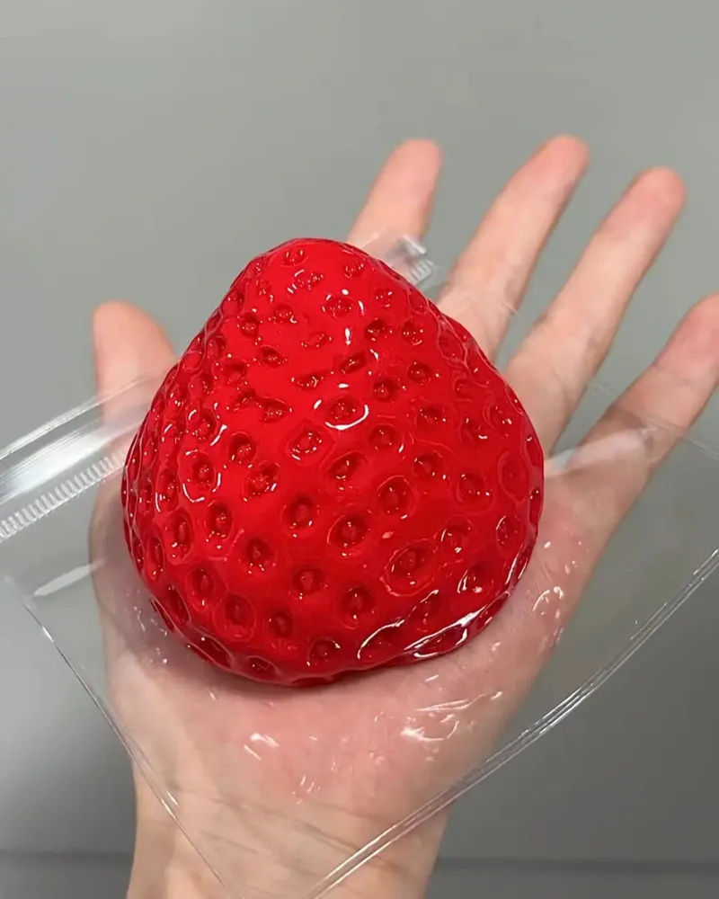Strawberry Squishy Stress Relief Decompression Toy — photo 4