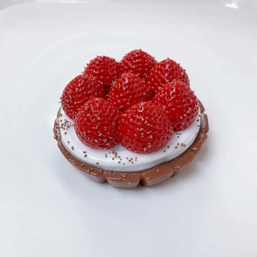 Strawberry Tart Squishy Stress Relief Decompression Toy w/o Flocking — photo 2