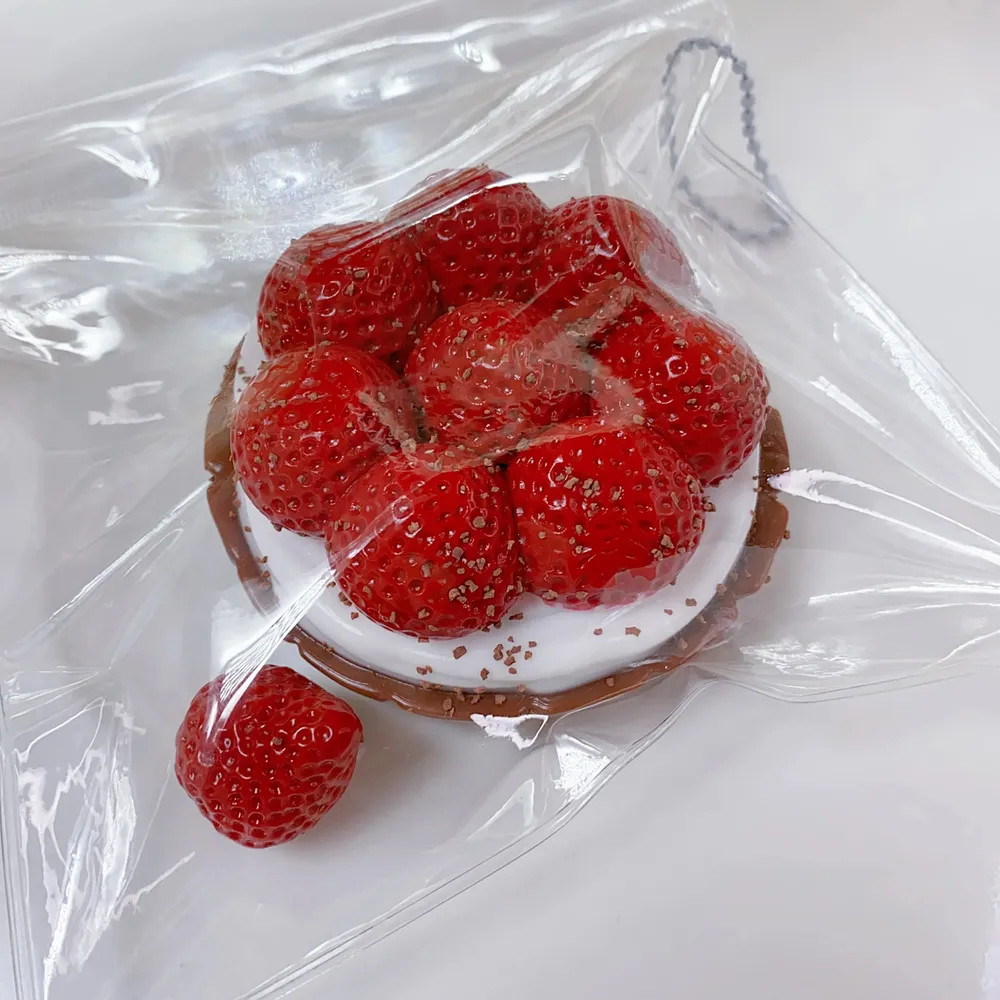 Strawberry Tart Squishy Stress Relief Decompression Toy w/o Flocking — photo 5