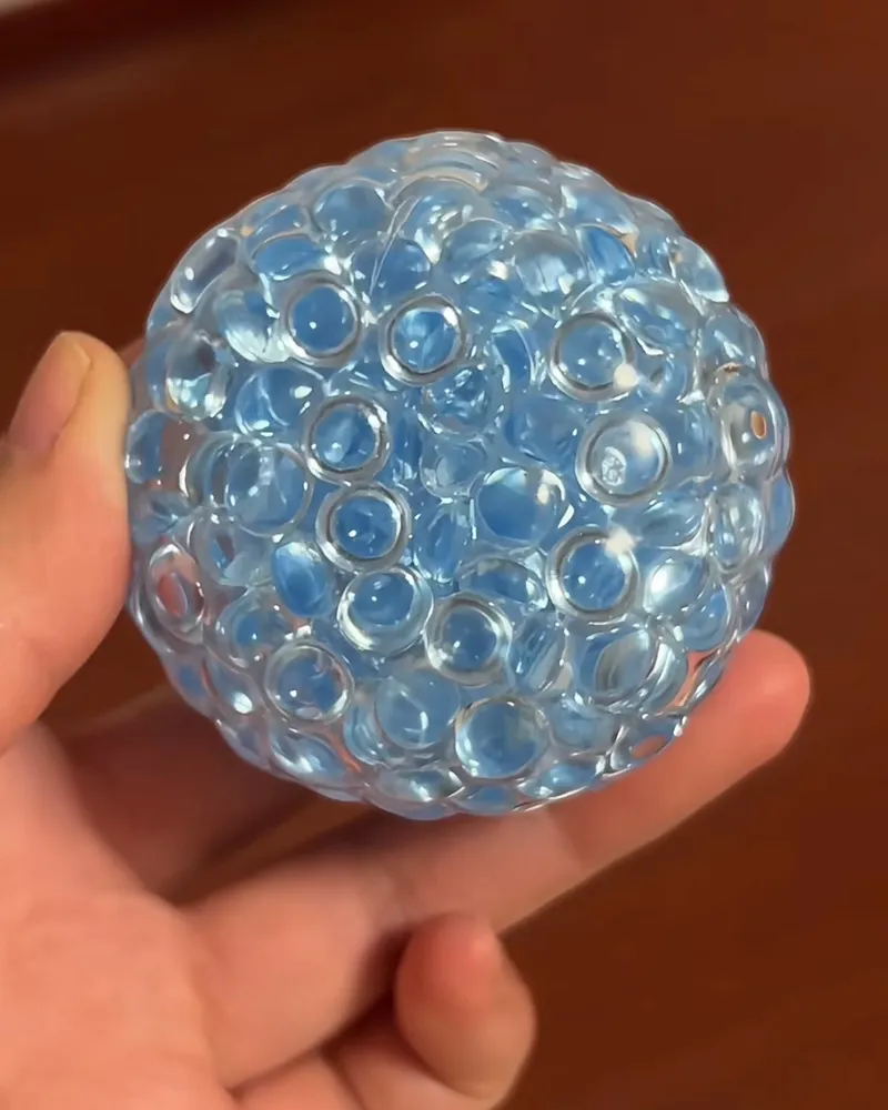 Stress Ball Glass Beads Filling Squishy Stress Relief Decompression Toy — photo 3
