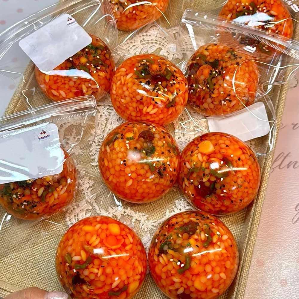 Stress Ball Kimchi Rice Ball Squishy Stress Relief Decompression Toy — photo 2