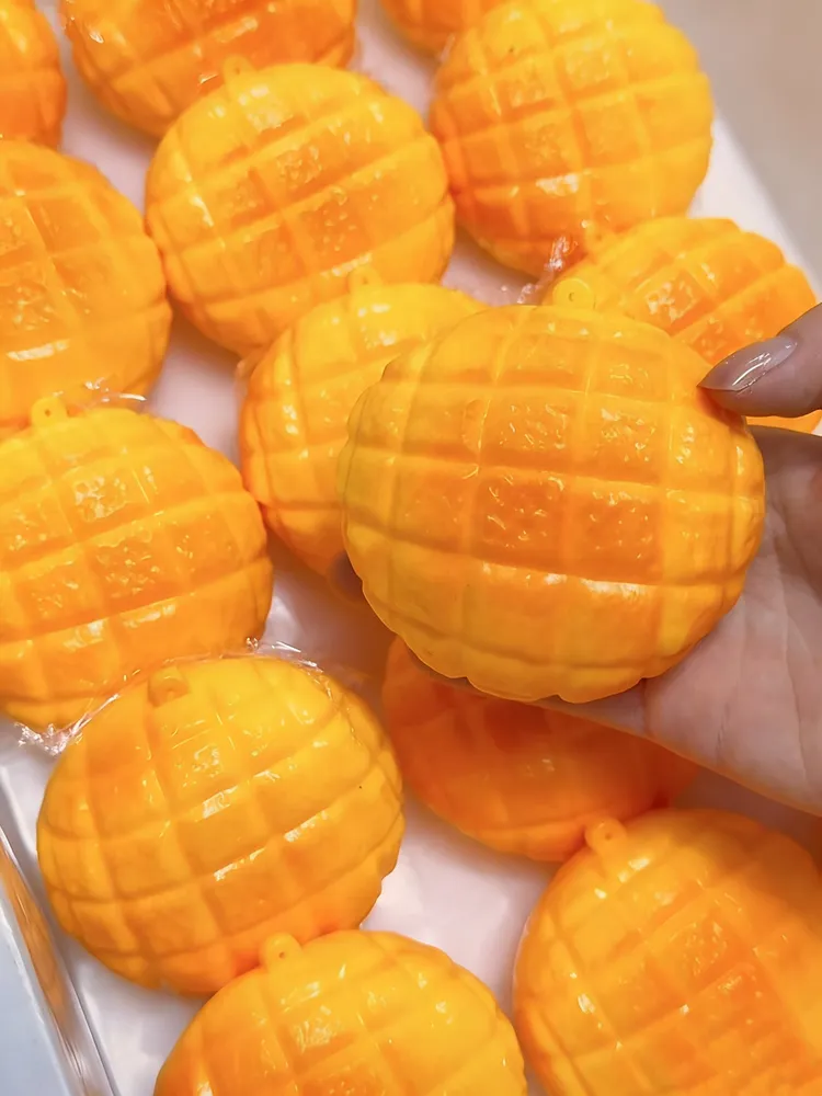 Stress Ball Melon Bread Squishy Stress Relief Decompression Toy