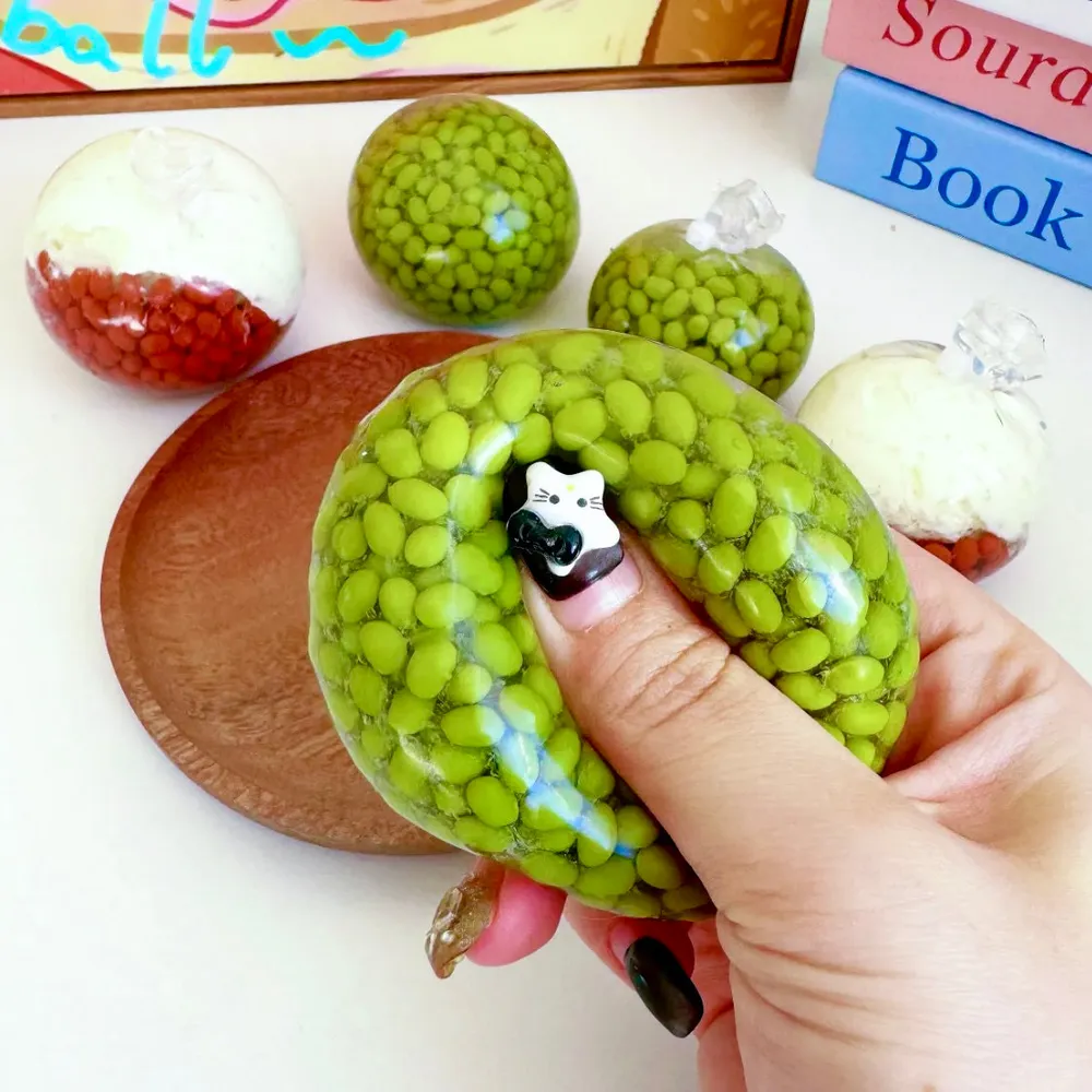 Stress Ball Resin Beans Filling Squishy Stress Relief Decompression Toy — photo 3