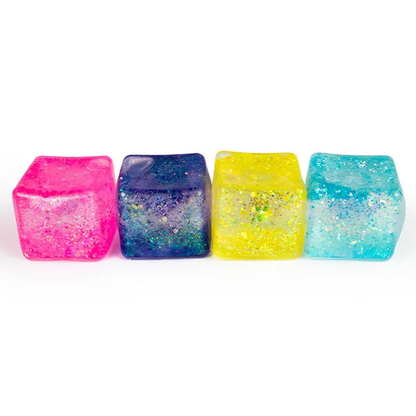 Sugah-Mals Glitter Square Mini Sugar Cube Stress Ball Squishies Fidget Toy
