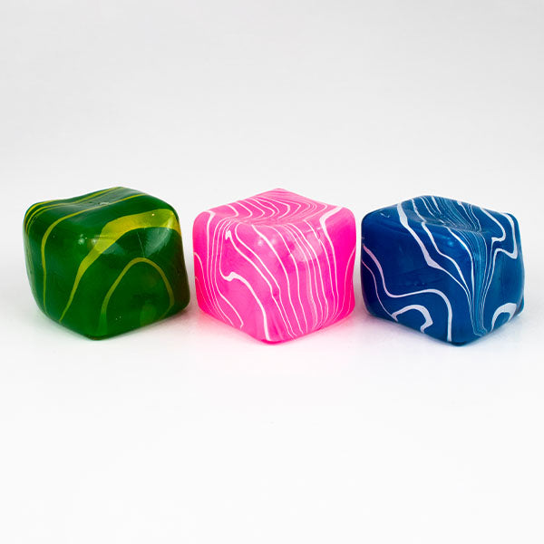 Sugah-Mals Marble Squares Sugar Cube Stress Ball Squishies Fidget Toy