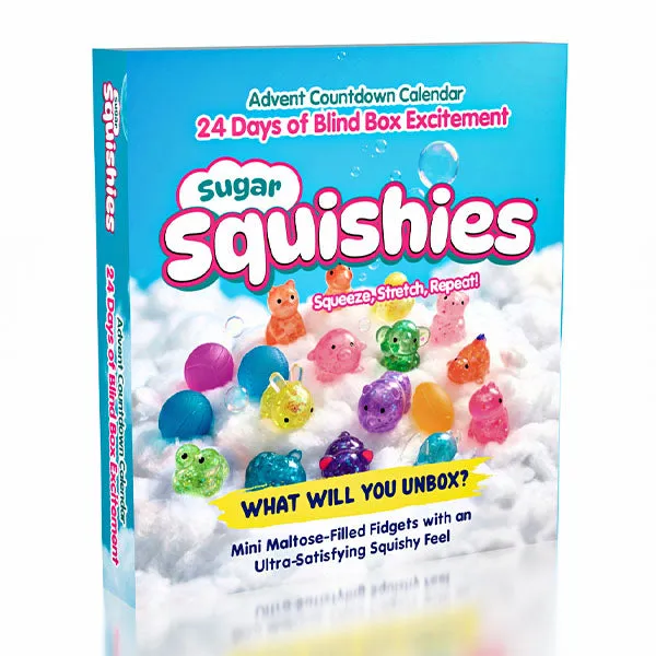 Sugar Squishies Mini Maltose Fidget Toys 24-Day Advent Countdown Calendar