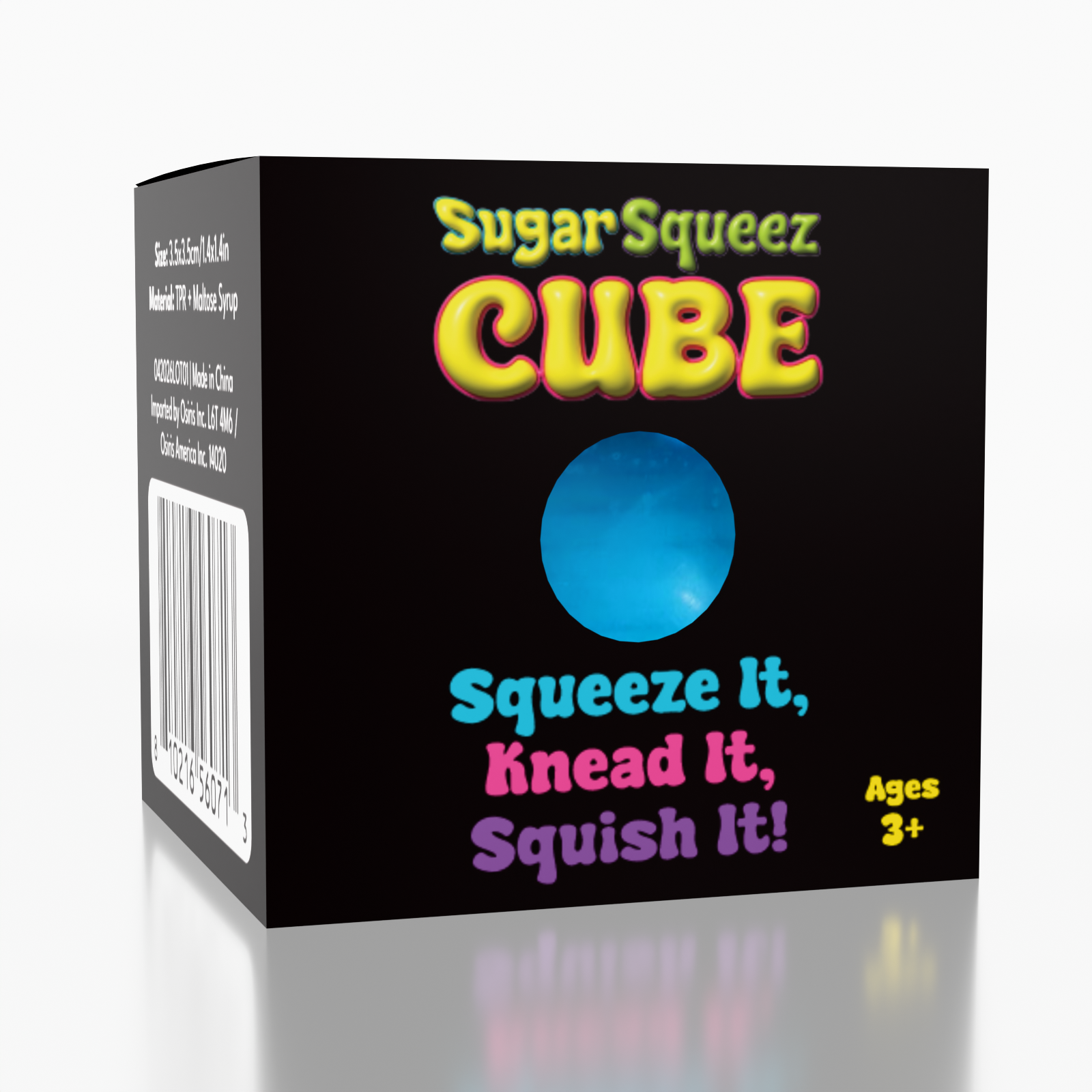 SugarSqueez Cube Large Size Squishies Fidget Sugar Stress Ball