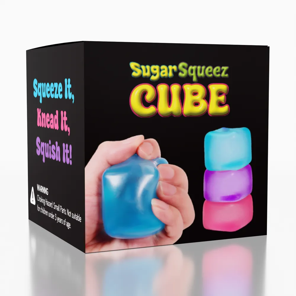 SugarSqueez Cube Large Size Squishies Fidget Sugar Stress Ball — photo 2