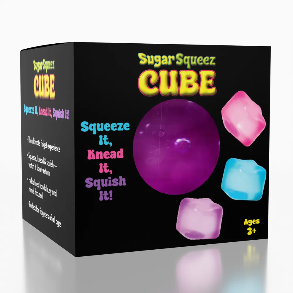 SugarSqueez Cube Original Size Squishies Fidget Sugar Stress Ball