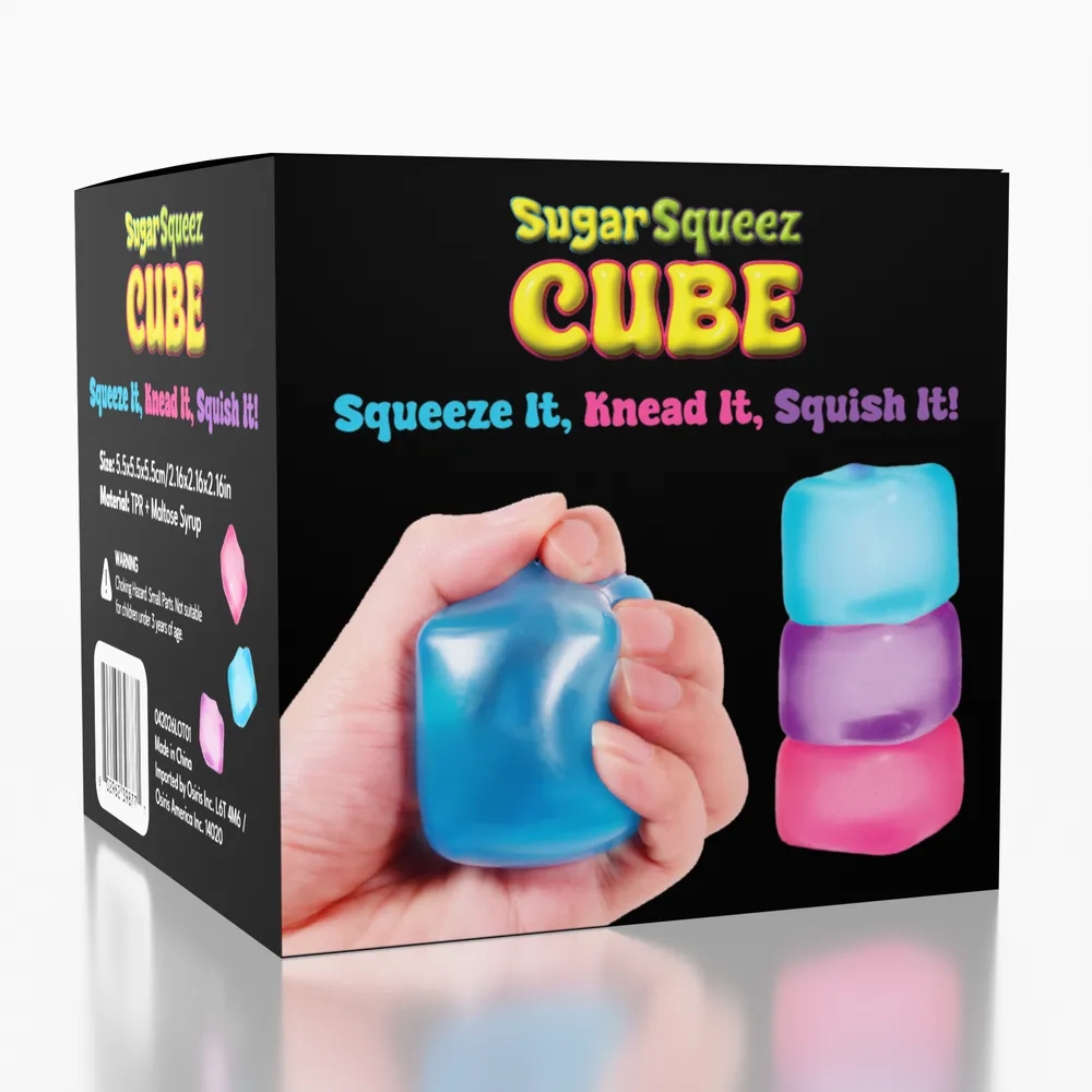 SugarSqueez Cube Original Size Squishies Fidget Sugar Stress Ball — photo 2