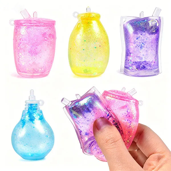 SugarSqueez Squishies Glitter Bottle Maltose Fidget Stress Ball — photo 4