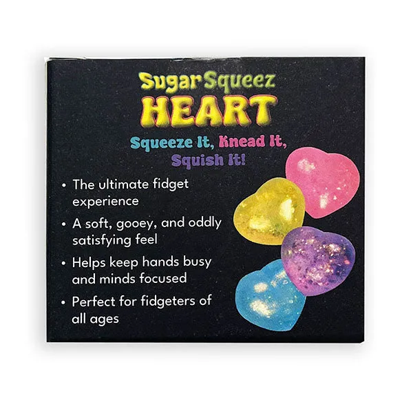 SugarSqueez Squishies Glitter Heart Maltose Fidget Stress Ball — photo 2