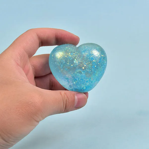 SugarSqueez Squishies Glitter Heart Maltose Fidget Stress Ball — photo 3