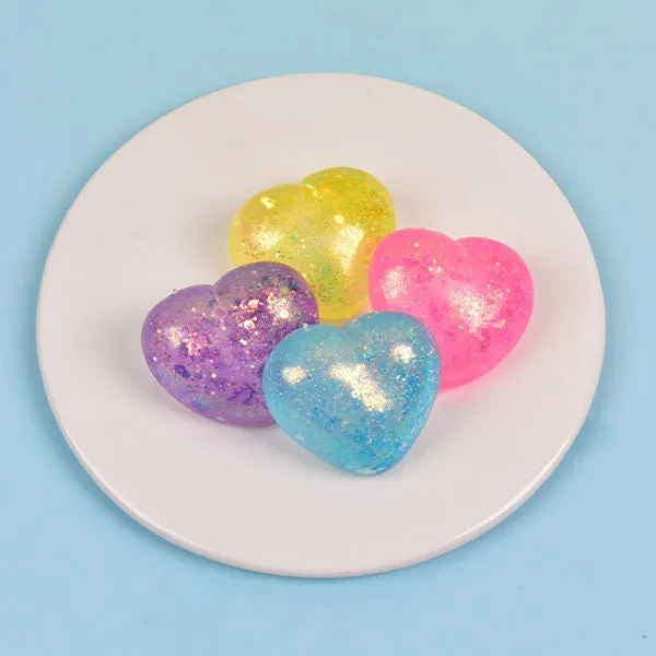 SugarSqueez Squishies Glitter Heart Maltose Fidget Stress Ball — photo 6