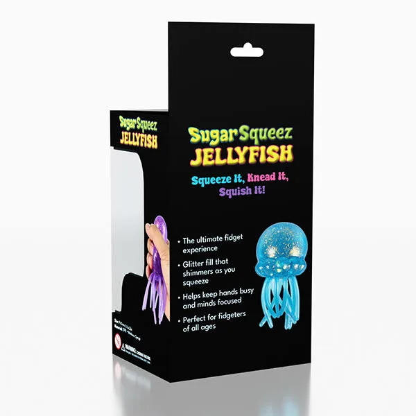 SugarSqueez Squishies Maltose Jellyfish Glitter Fidget Stress Ball — photo 2