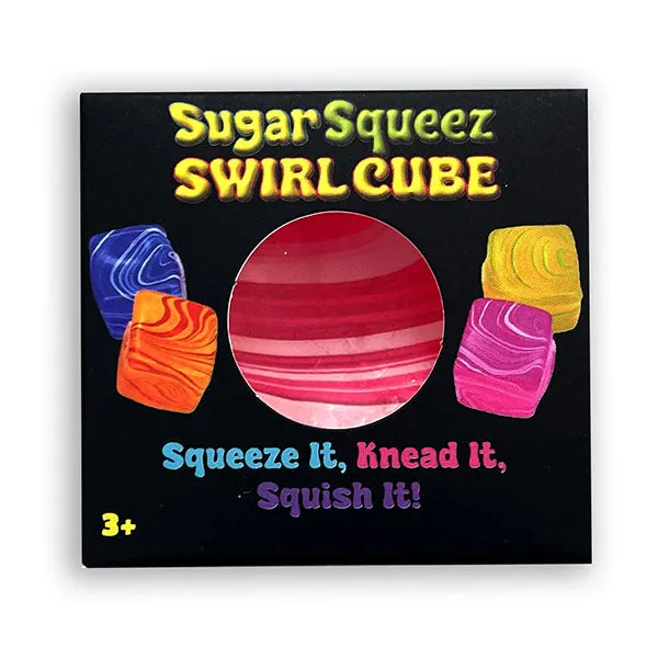 SugarSqueez Squishies Swirl Cube Maltose Fidget Stress Ball