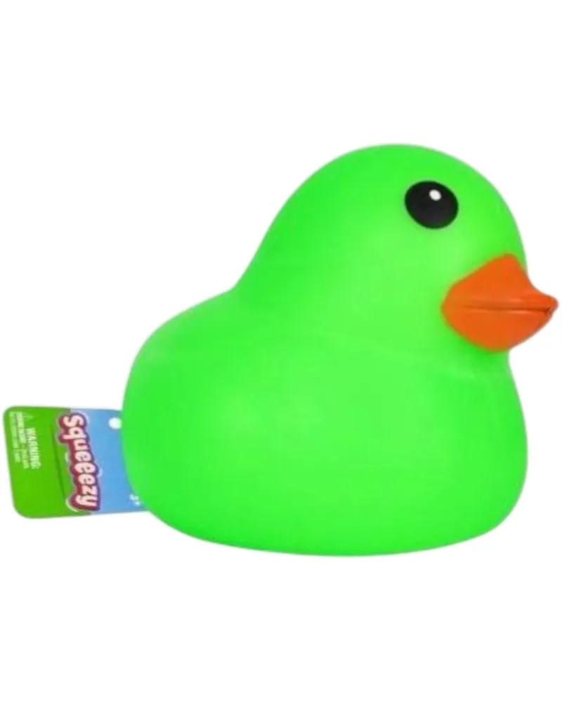 Sunny Days Entertainment Jumbo Squeezy Ducks Sensory Fidget Toy Green