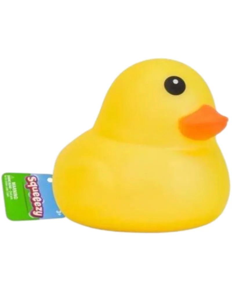 Sunny Days Entertainment Jumbo Squeezy Ducks Sensory Fidget Toy Yellow