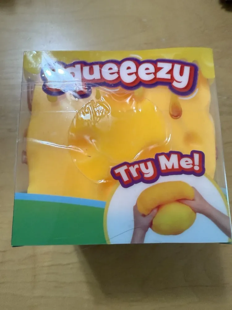 Sunny Days Jumbo Cheese Squishy Squeeze Sensory Fidget