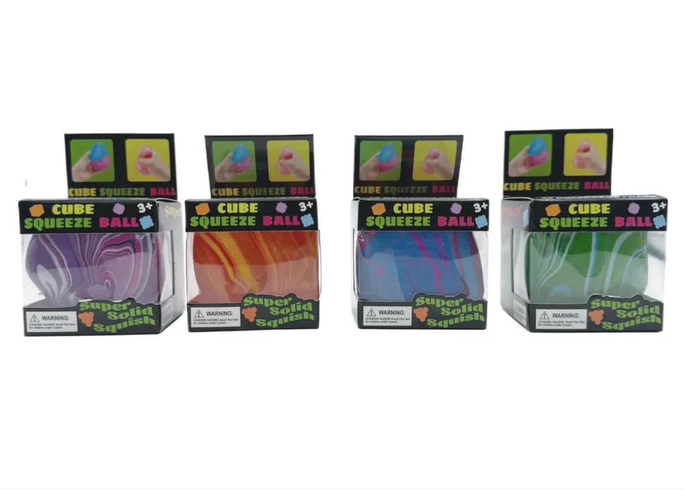Super Solid Squish Swirl Cube Squishies Fidget Toy