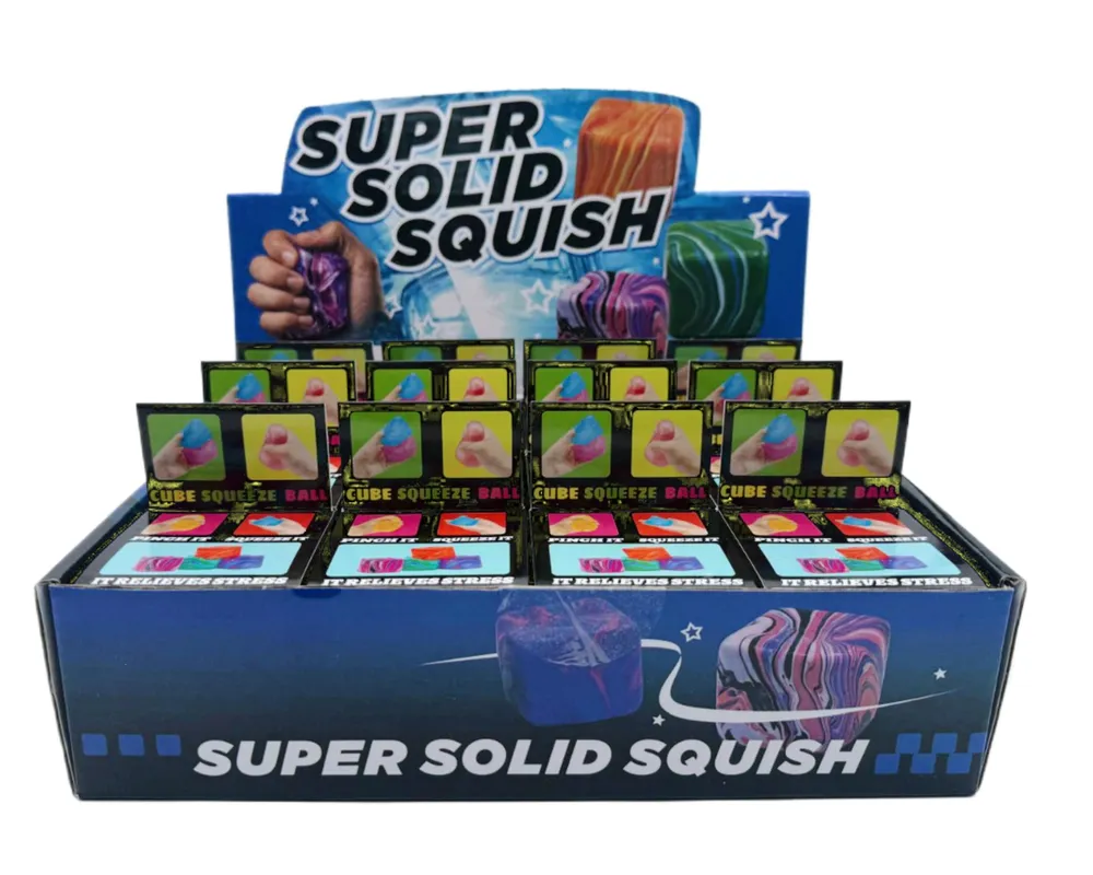 Super Solid Squish Swirl Cube Squishies Fidget Toy — photo 2