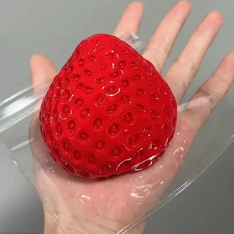 Taba Big Strawberry Squeeze Squishy Toy