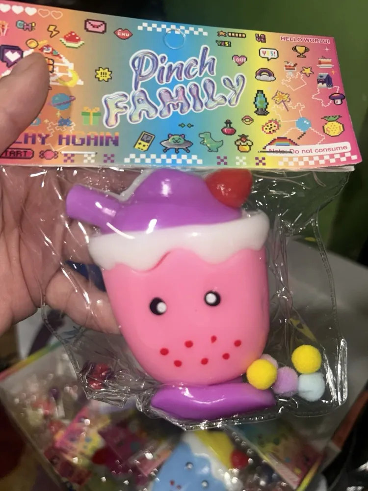TABA Pink Boba Milkshake Squishy