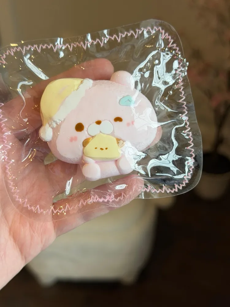 Taba Handmade Silicone Pink Bear Mini Squishy