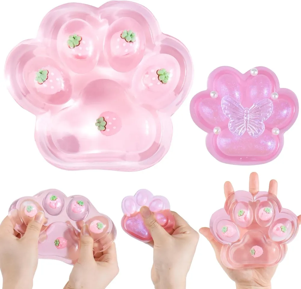 Taba Large Cat Paw Strawberry Squishy — photo 2