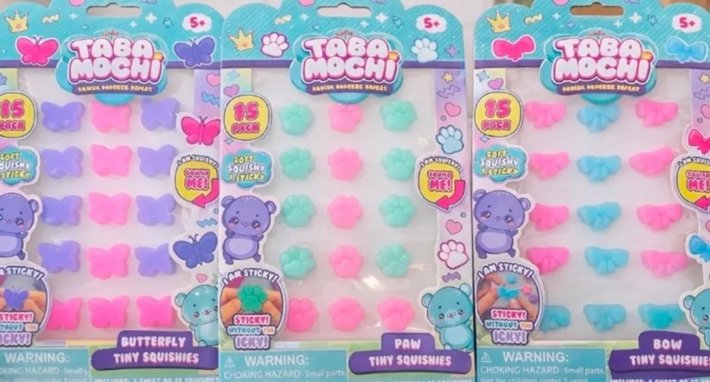 Taba Mochi Squish Squeeze Repeat Tiny Squishies (45 Pack)
