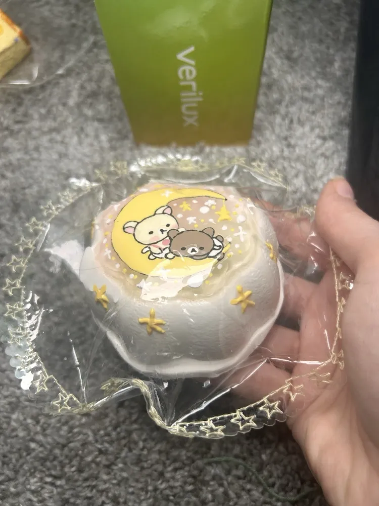 Handpainted Rilakkuma Taba Squishy Cake Toy