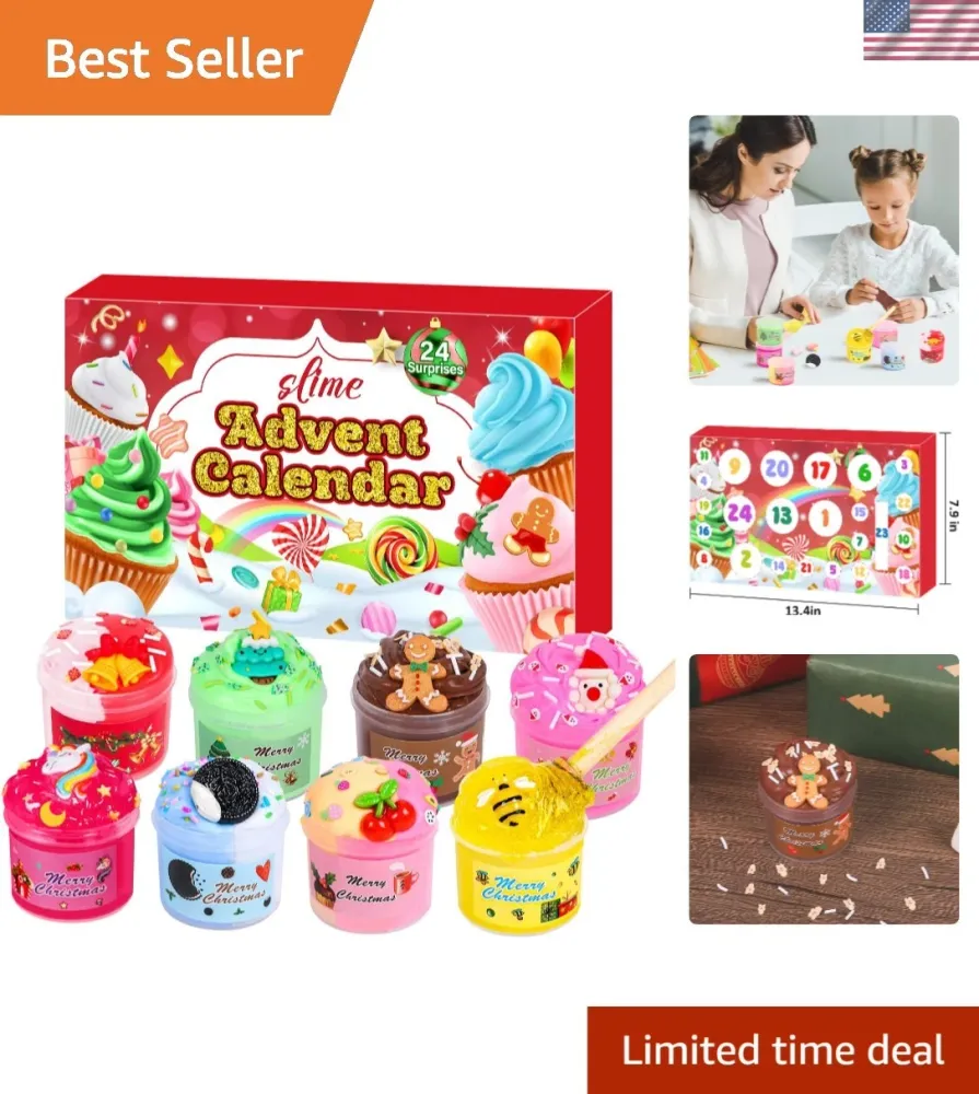 Taba Squishies Fidget Toys 24-Day Countdown Calendar