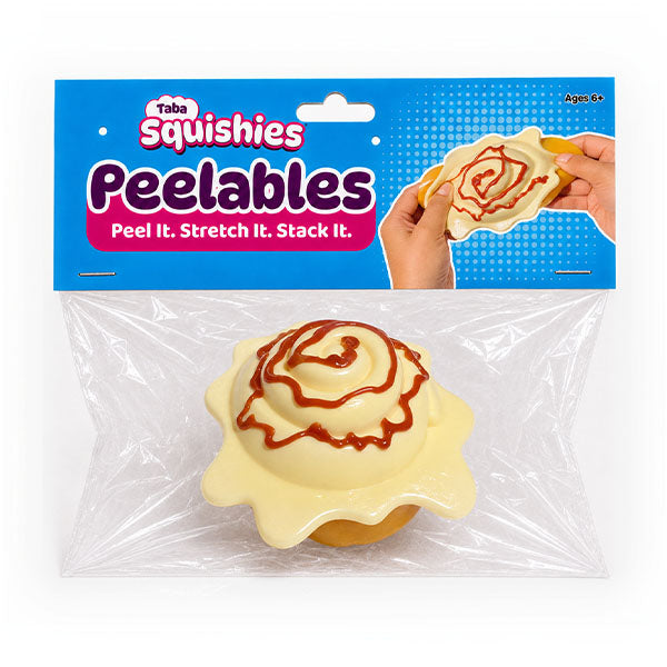 Taba Squishies Peelables Deluxe Premium Silicone Fidget Toy Cinnamon Bun