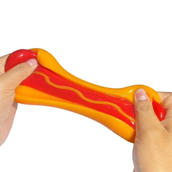 Taba Squishies Peelables Deluxe Premium Silicone Fidget Toy Hot Dog — photo 2